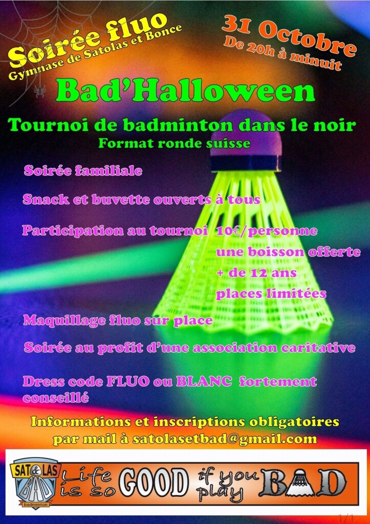 SatoBad - soirée bad'halloween 2024